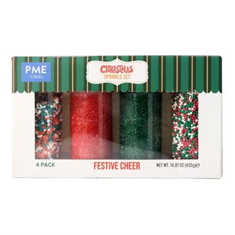 Picture of CHRISTMAS SPRINKLE SET OF 4  FESTIVE CHEER 420G